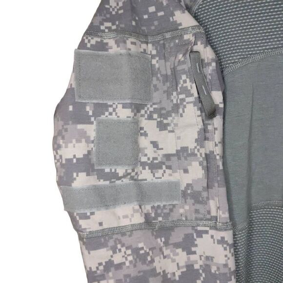 Massif Men’s Camo Flame Resistant Long Sleeve Army Combat Shirt Green XL - Picture 5 of 15